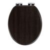 WC-Sitz 'Wenge' mit Absenkautomatik dunkelbraun Holzkern