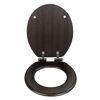 WC-Sitz 'Wenge' mit Absenkautomatik dunkelbraun Holzkern