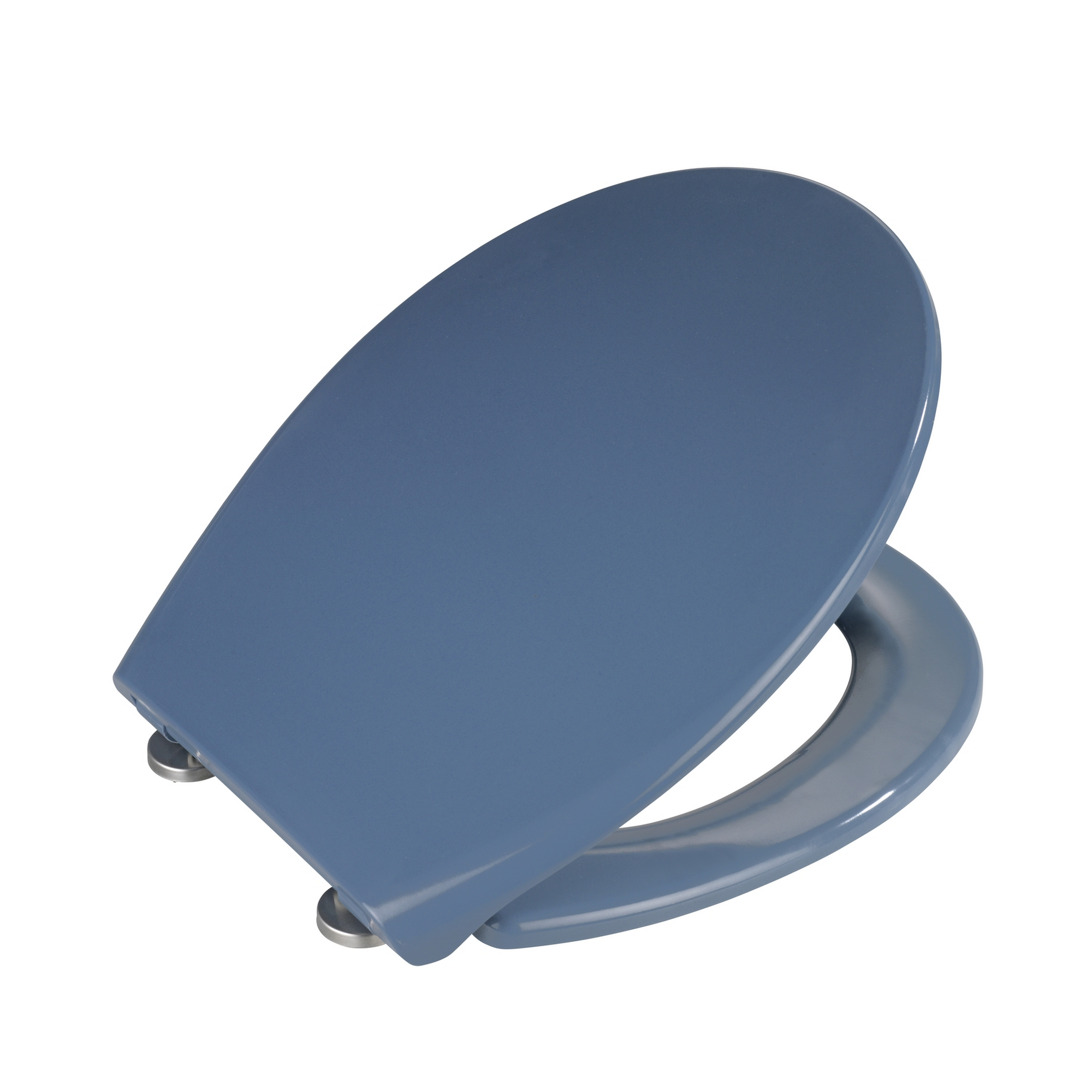 WC-Sitz 'Samos' mit Absenkautomatik blau Duroplast