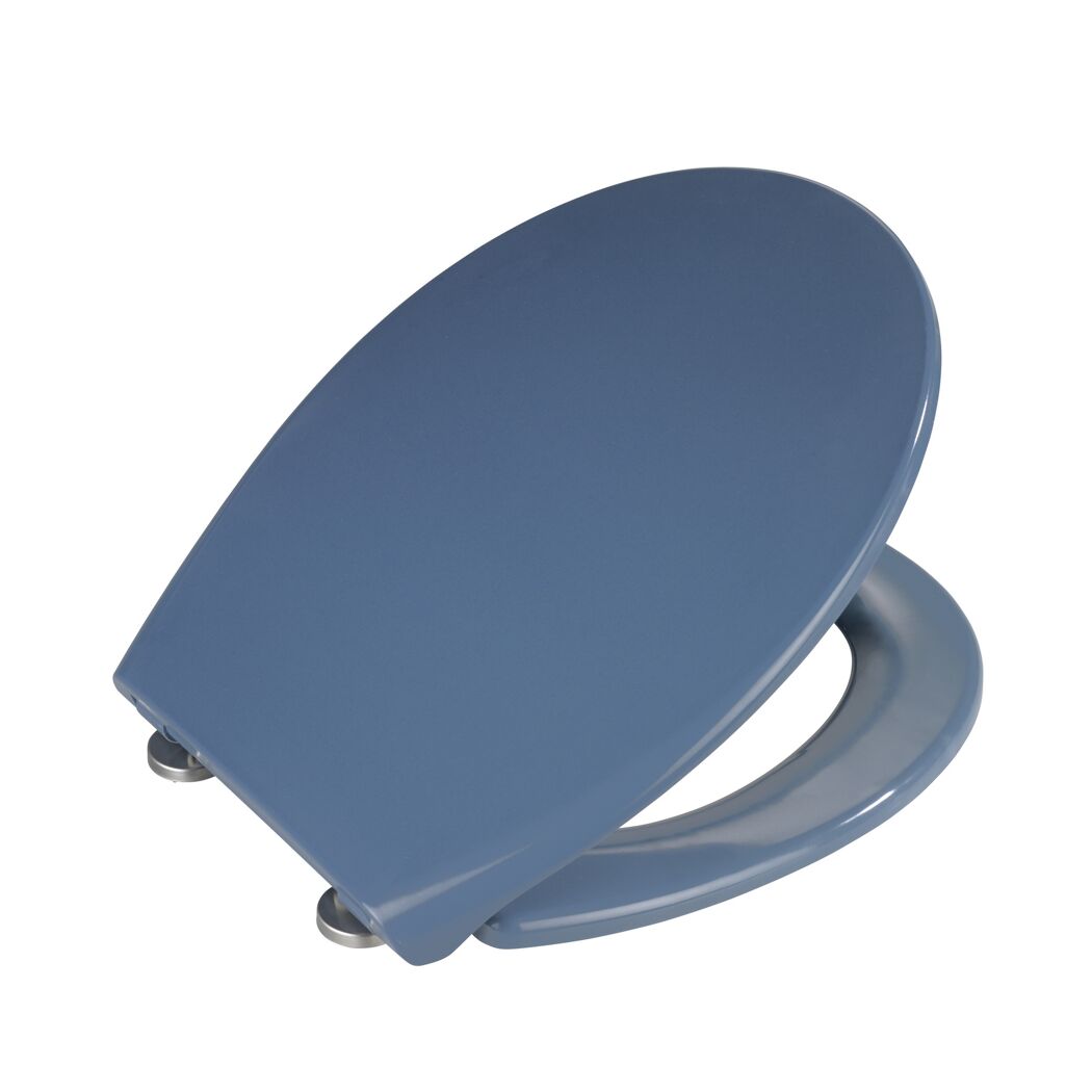 WC-Sitz 'Samos' mit Absenkautomatik blau Duroplast