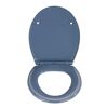 WC-Sitz 'Samos' mit Absenkautomatik blau Duroplast