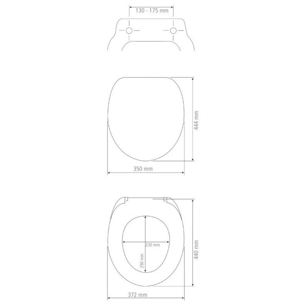 WC-Sitz 'Bergamo' beige Duroplast