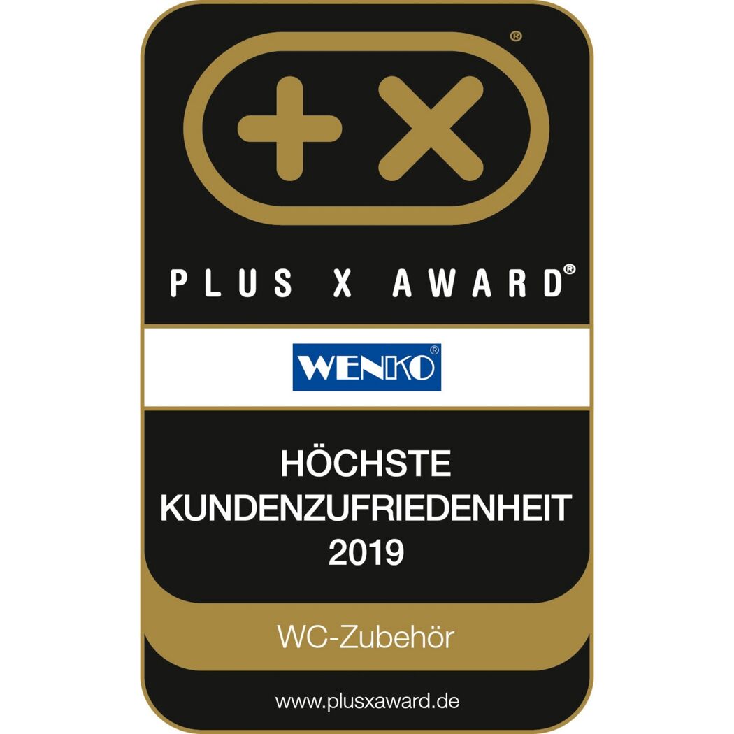 WC-Sitz 'Affe' schwarz, weiß Duroplast