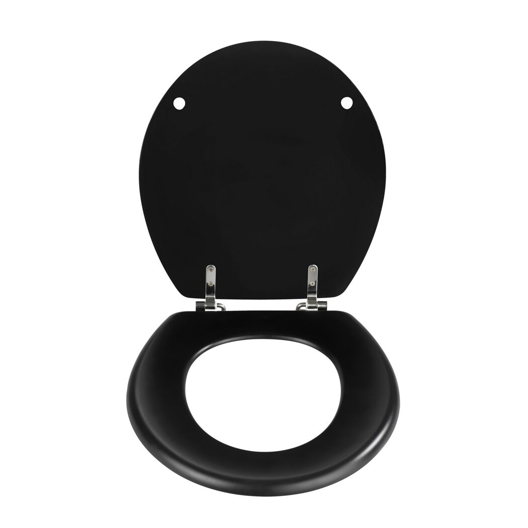 WC-Sitz 'Prima schwarz Holzkern