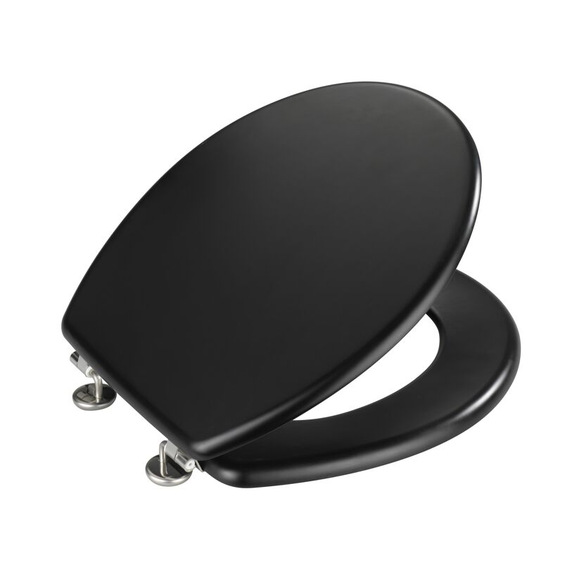 WC-Sitz 'Prima schwarz Holzkern