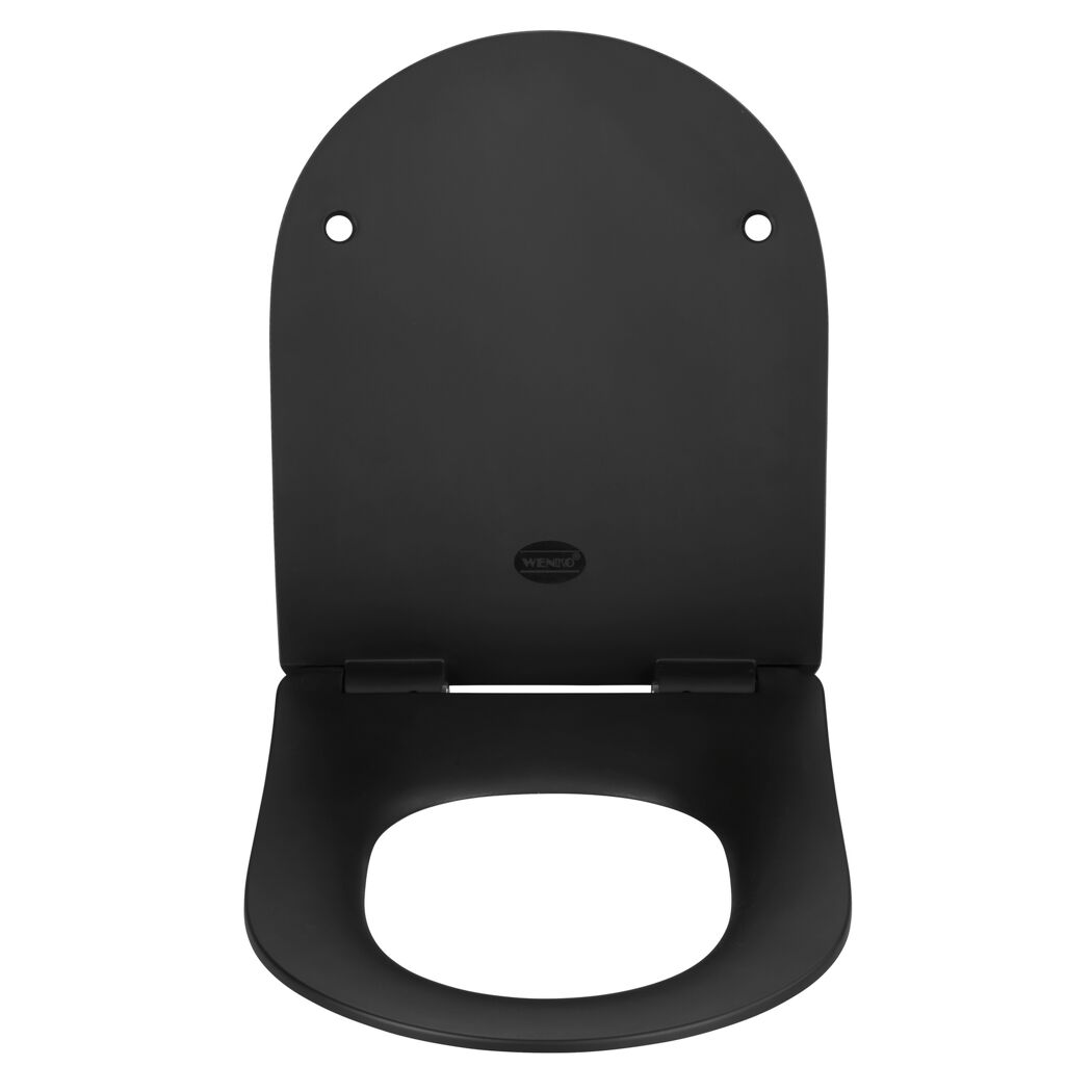 WC-Sitz 'Sedilo' mit Absenkautomatik schwarz Duroplast