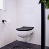 WC-Sitz 'Sedilo' mit Absenkautomatik schwarz Duroplast