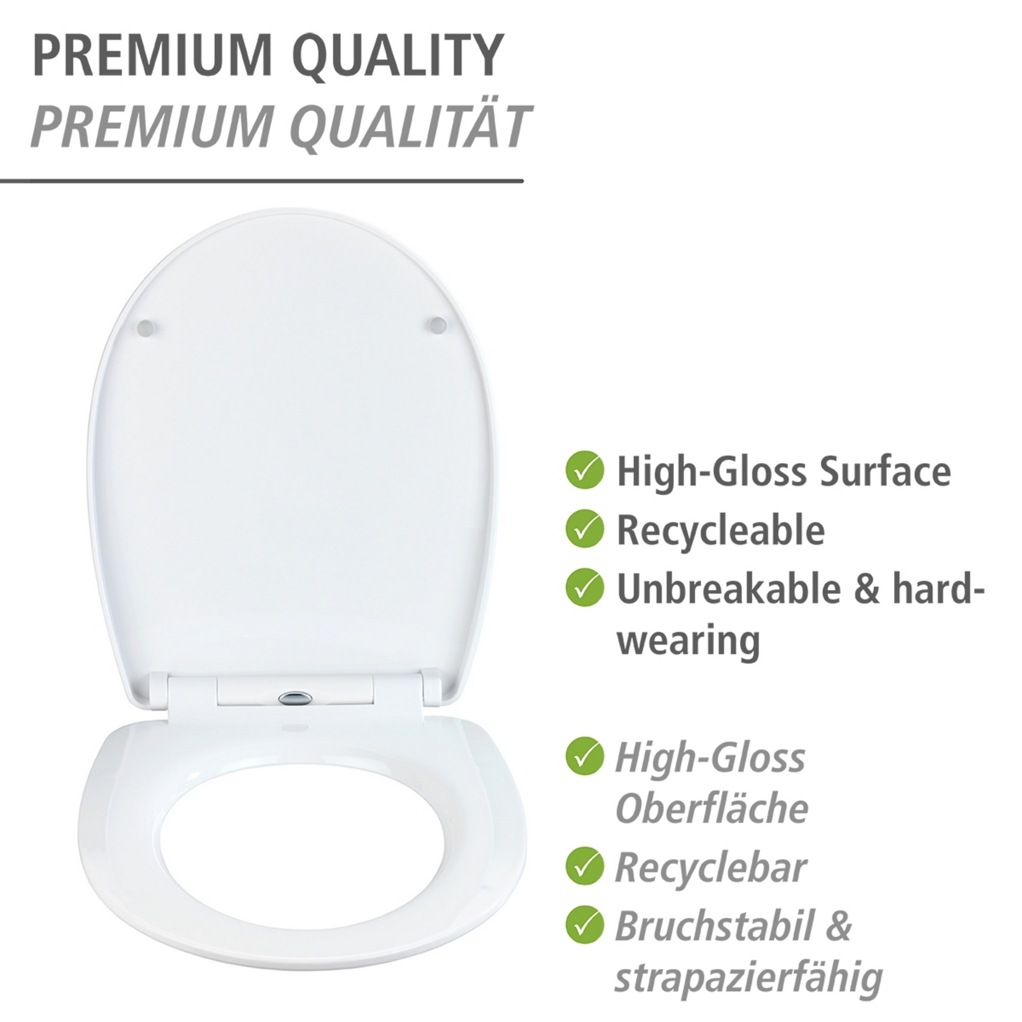 WC-Sitz 'Polar' mit Absenkautomatik mehrfarbig Thermoplast