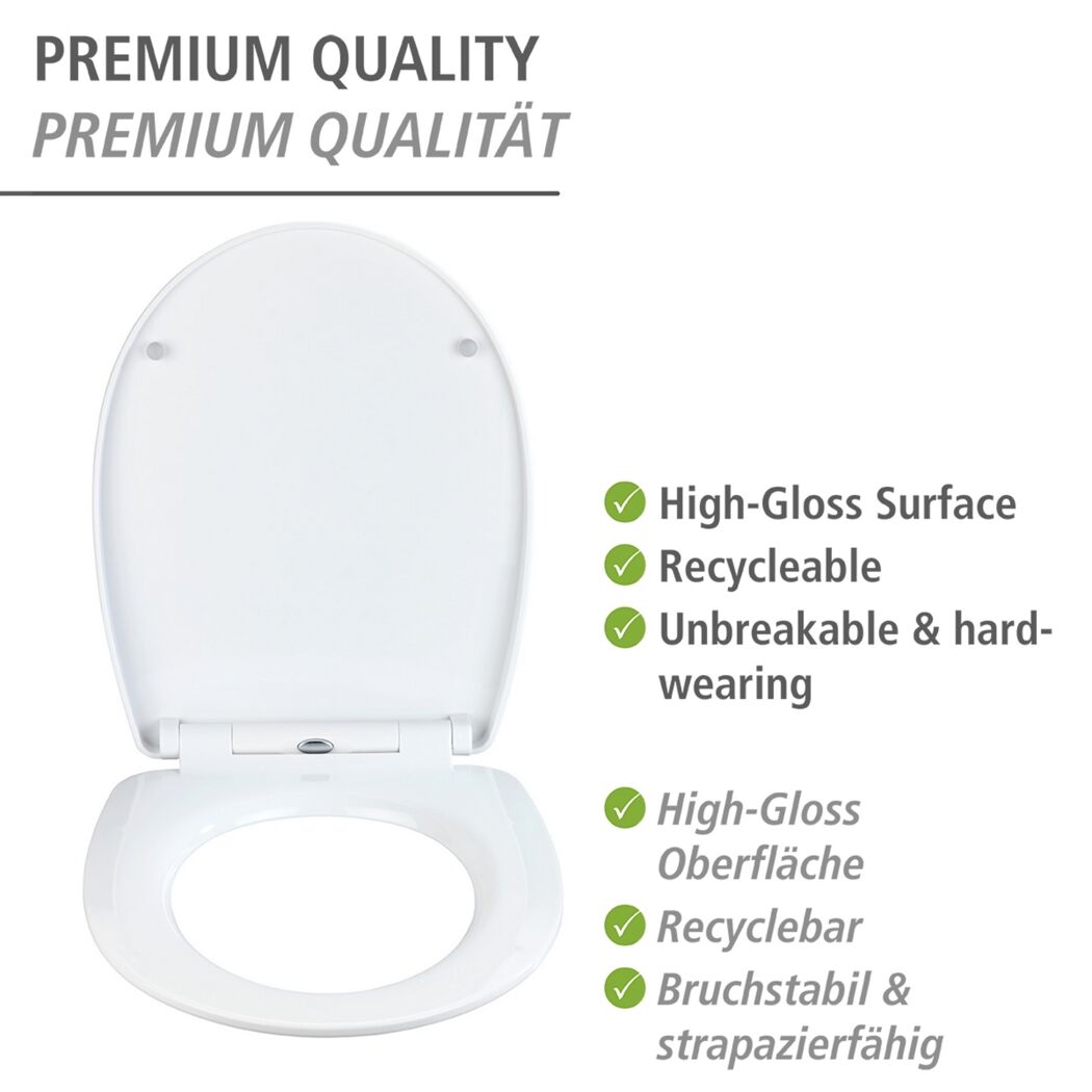 WC-Sitz 'Polar' mit Absenkautomatik mehrfarbig Thermoplast