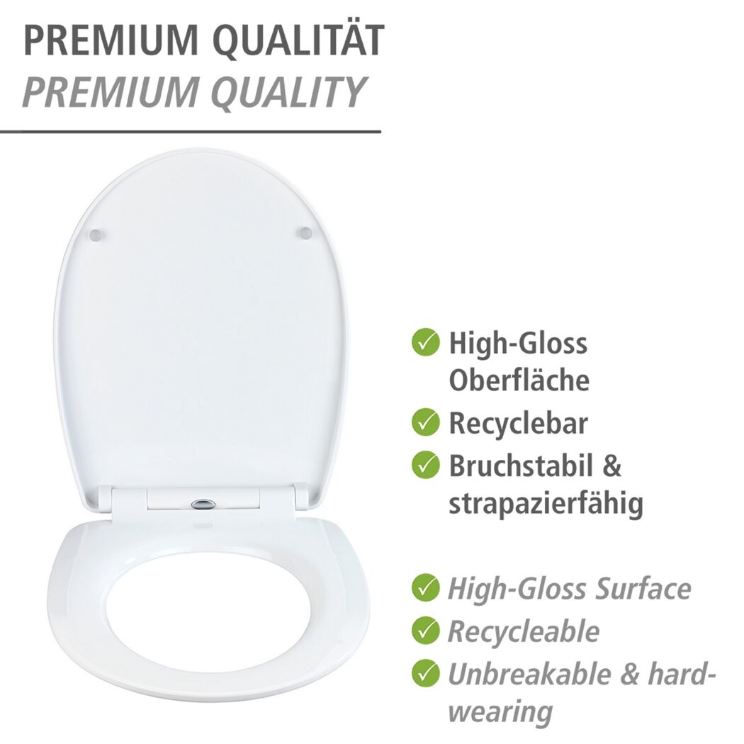 WC-Sitz 'Terrazzo' mit Absenkautomatik mehrfarbig Thermoplast