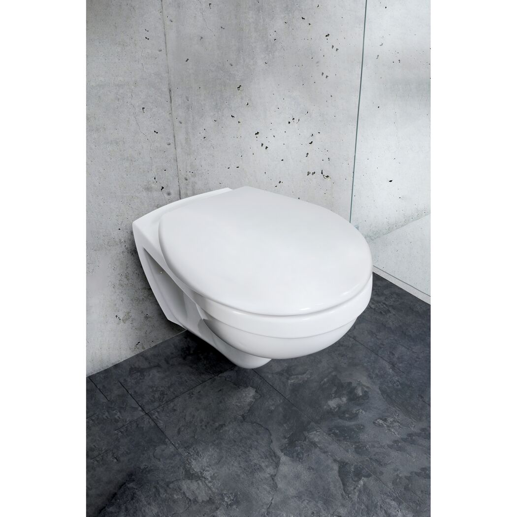 WC-Sitz 'Vorno' mit Absenkautomatik weiß Duroplast