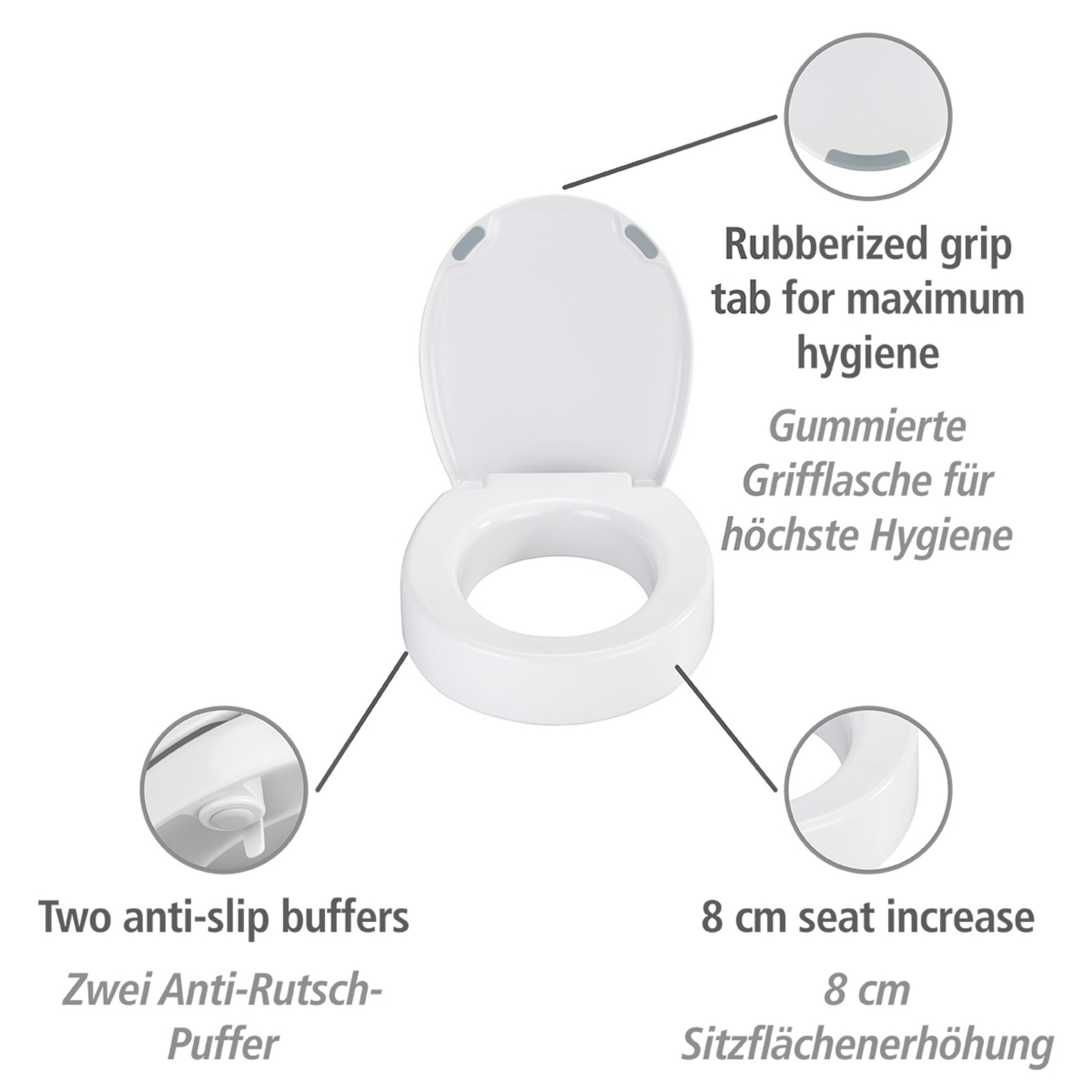 WC-Sitz 'Secura' mit Absenkautomatik weiß Duroplast