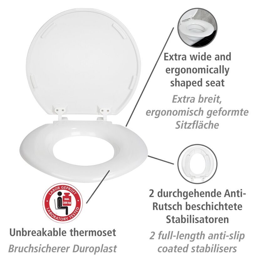 WC-Sitz 'Torino weiß Duroplast