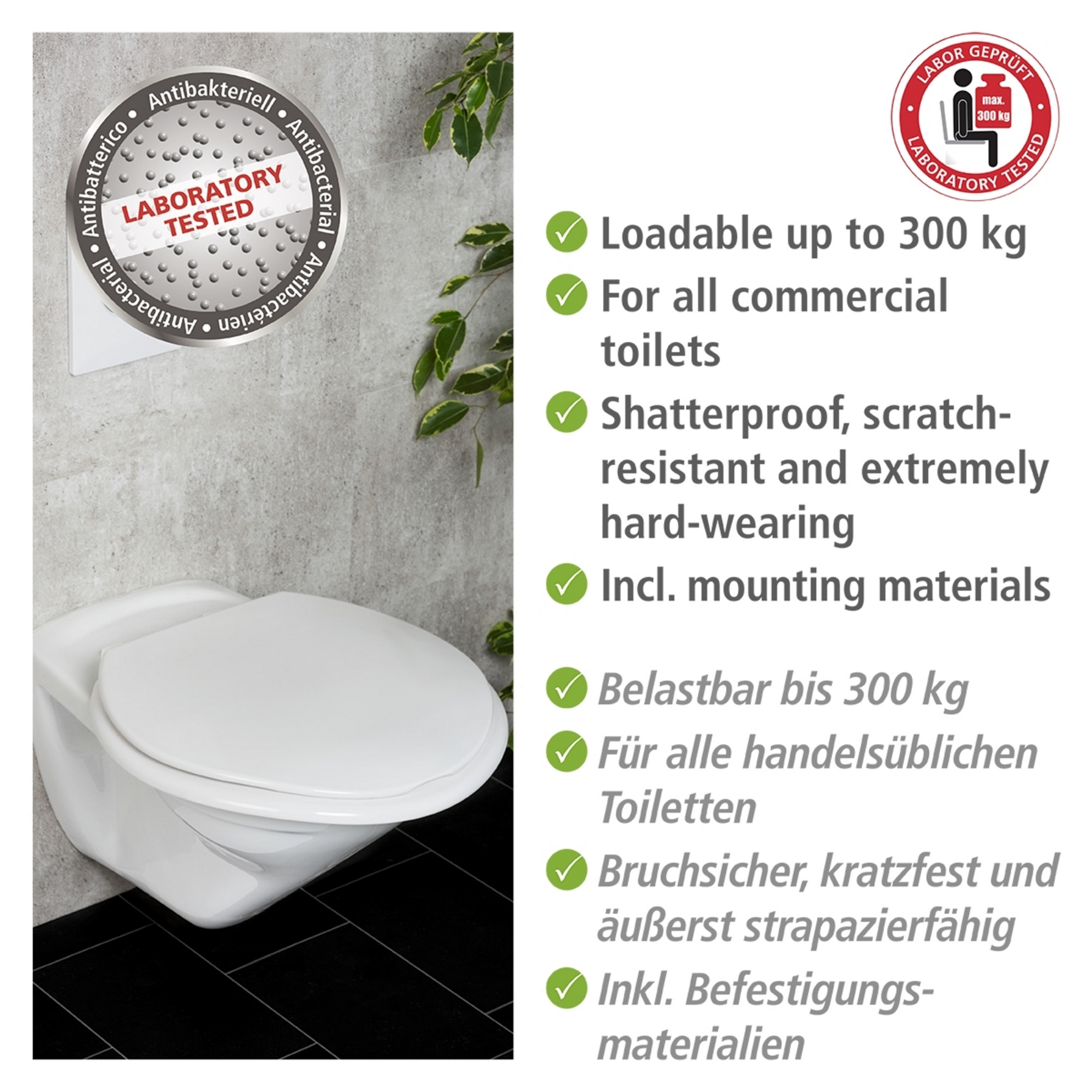 WC-Sitz 'Torino weiß Duroplast