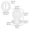 WC-Sitz 'Torino weiß Duroplast