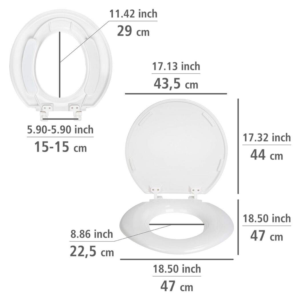 WC-Sitz 'Torino weiß Duroplast