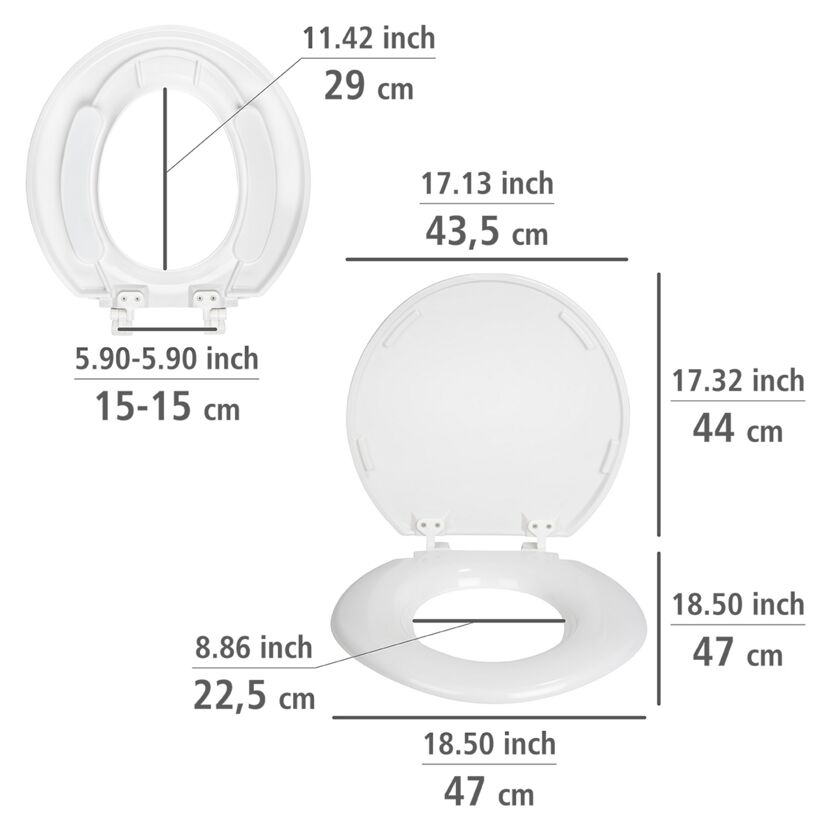 WC-Sitz 'Torino weiß Duroplast