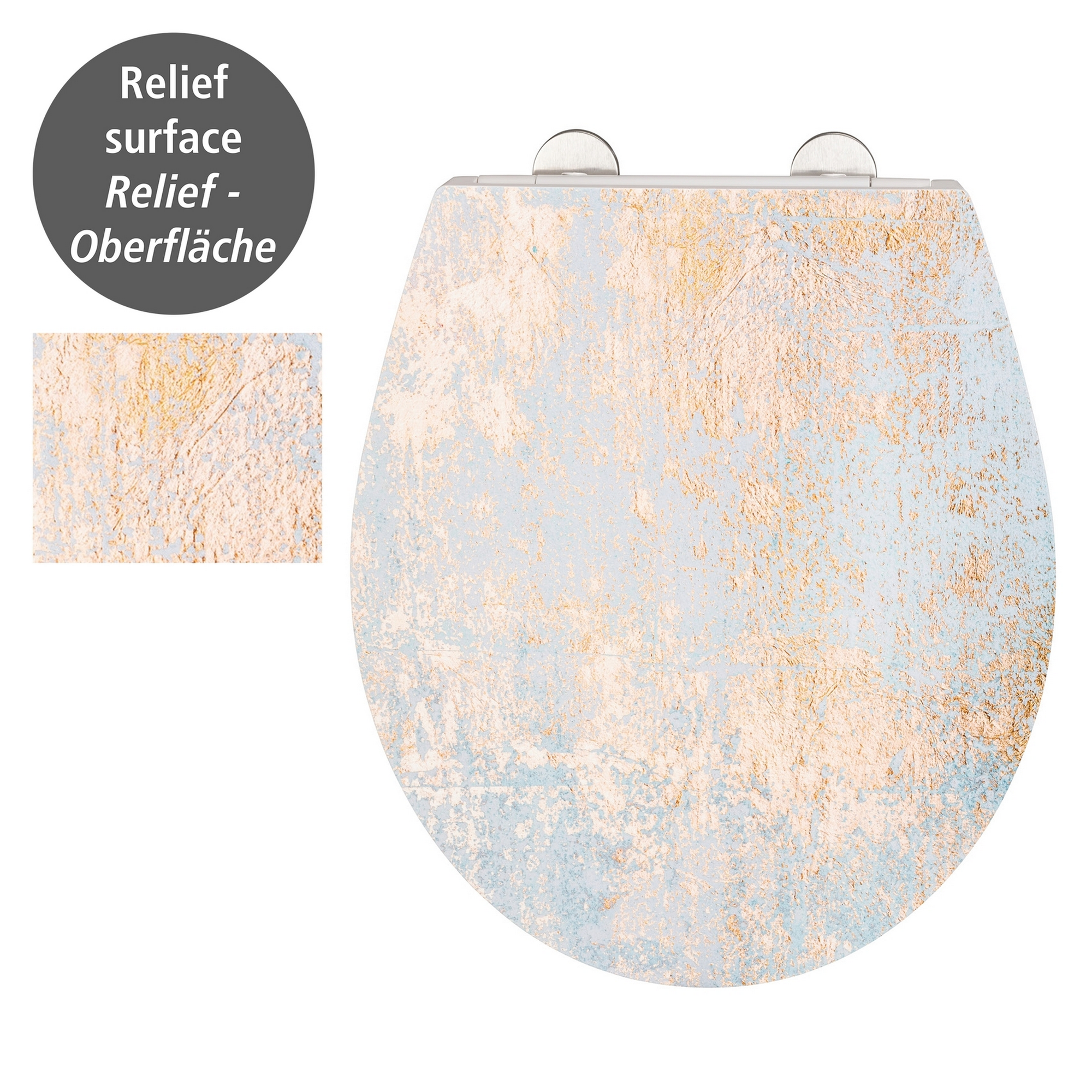 WC-Sitz 'Agate' mit Absenkautomatik mehrfarbig Duroplast