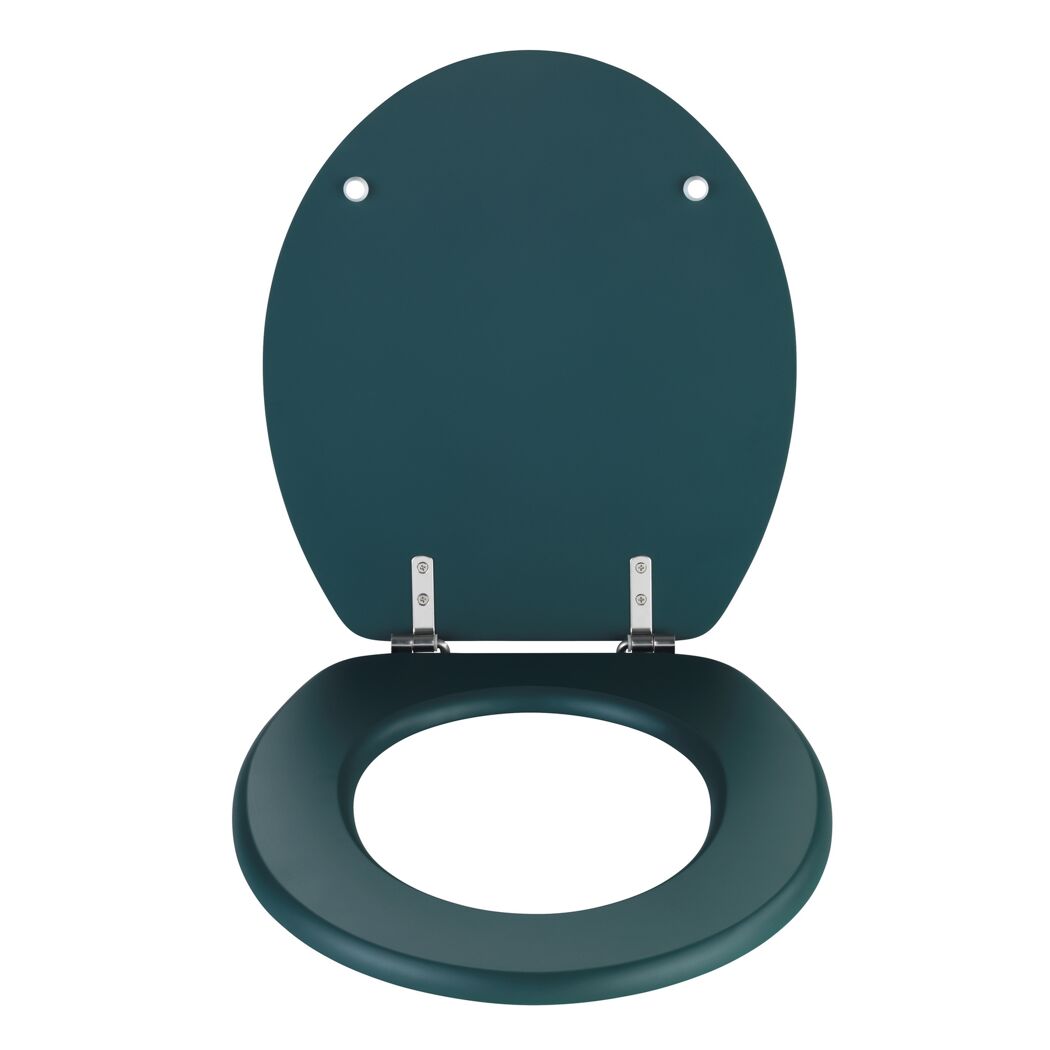 WC-Sitz 'Prima dunkelgrün Holzkern
