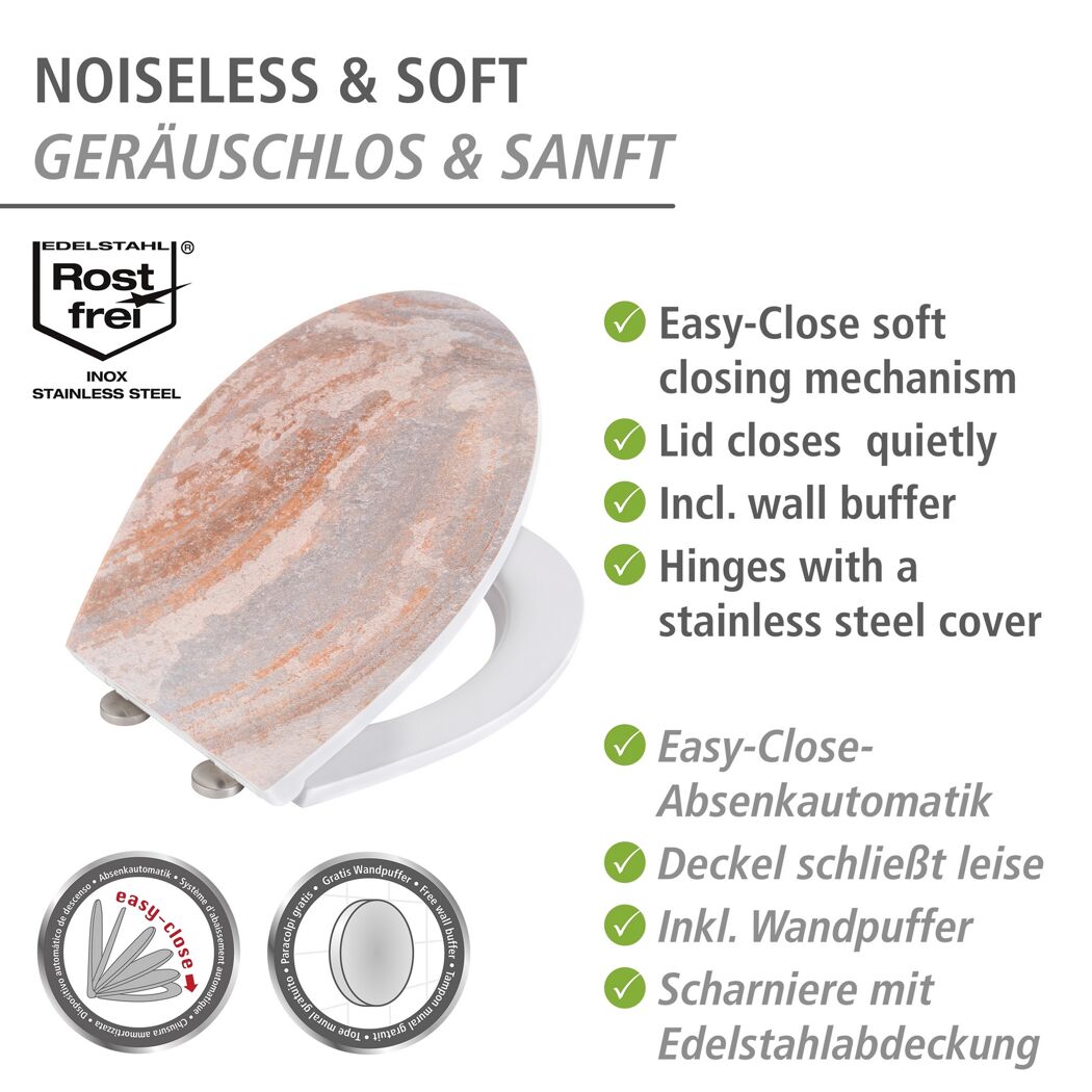 WC-Sitz 'Canyon' mit Absenkautomatik mehrfarbig Duroplast