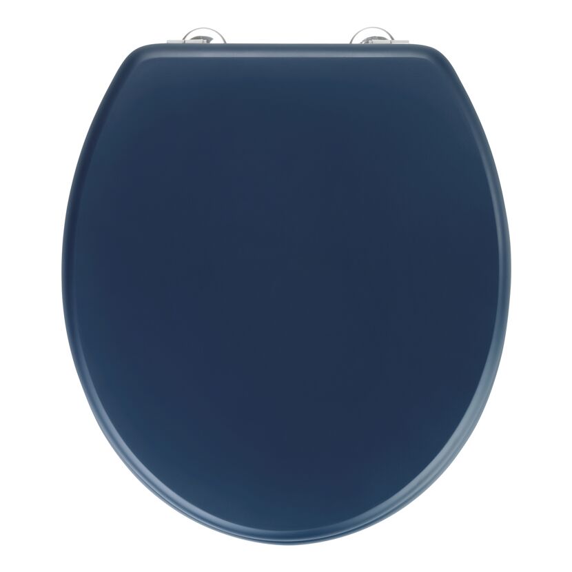 WC-Sitz 'Prima dunkelblau Holzkern
