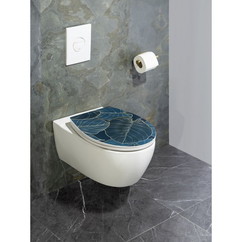 WC-Sitz mit Absenkautomatik mehrfarbig Duroplast