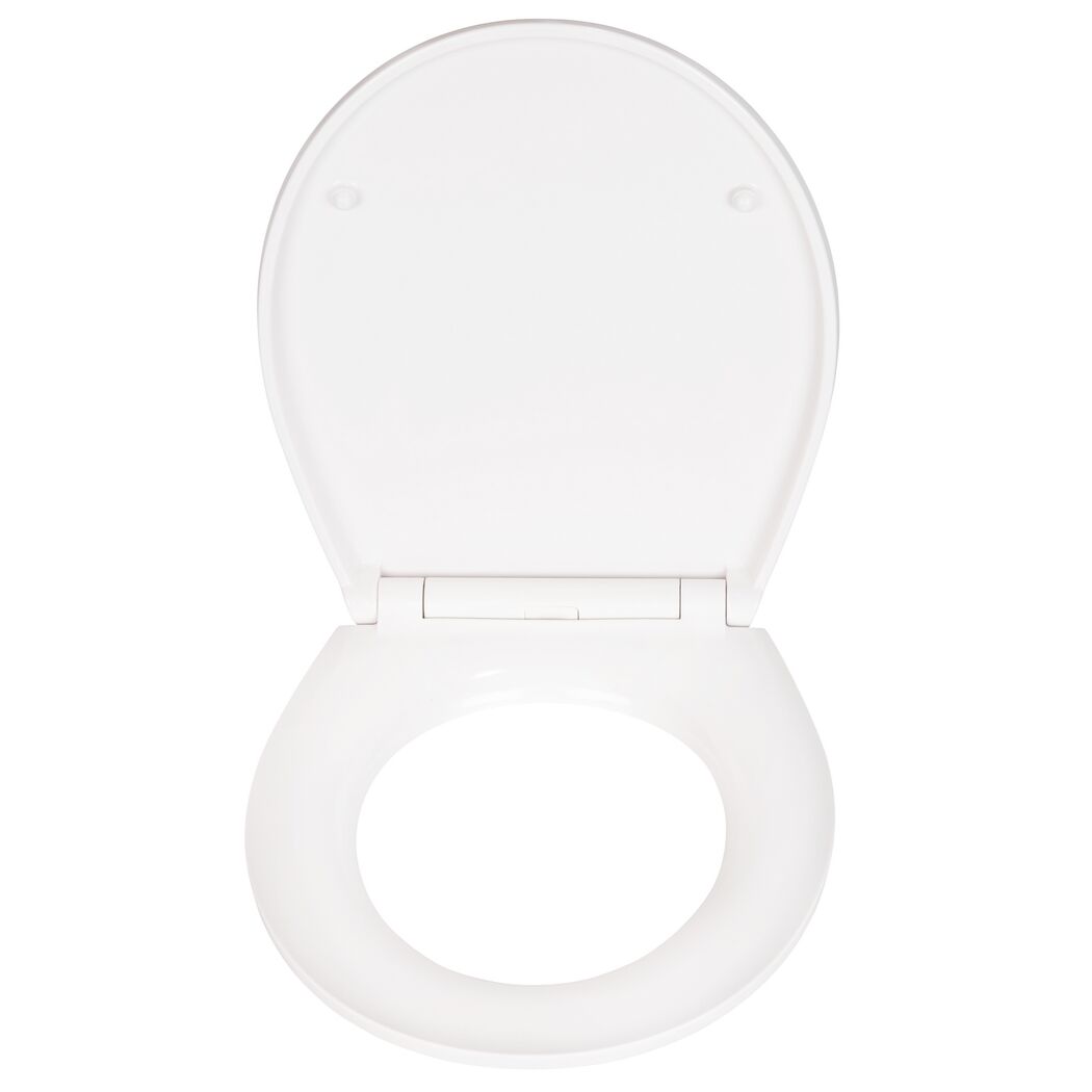 WC-Sitz 'White' mit Absenkautomatik mehrfarbig Duroplast