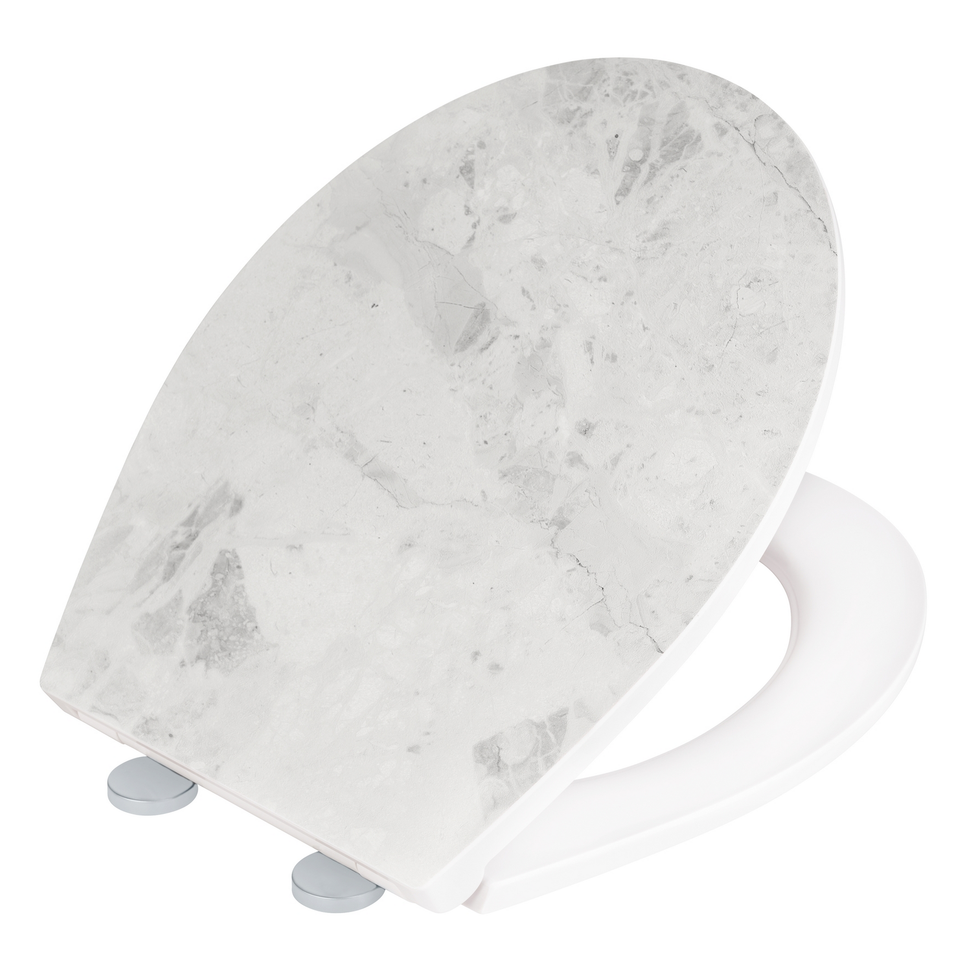 WC-Sitz 'White' mit Absenkautomatik mehrfarbig Duroplast