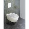 WC-Sitz 'Samoa' mit Absenkautomatik weiß, schwarz Duroplast