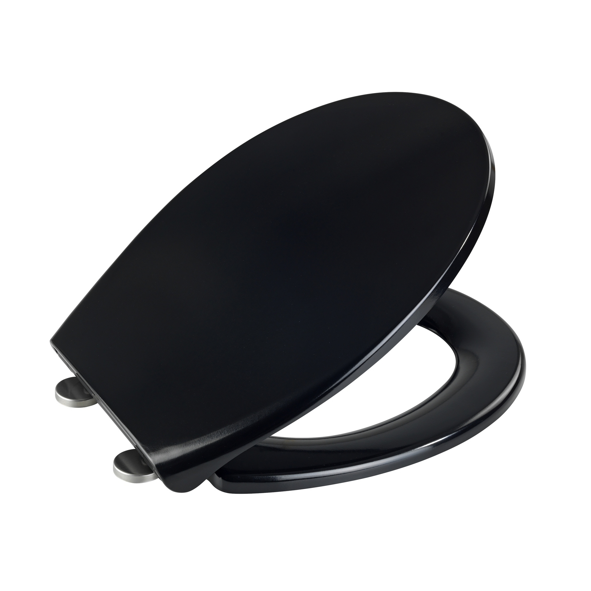 WC-Sitz 'Vorno' mit Absenkautomatik schwarz Duroplast