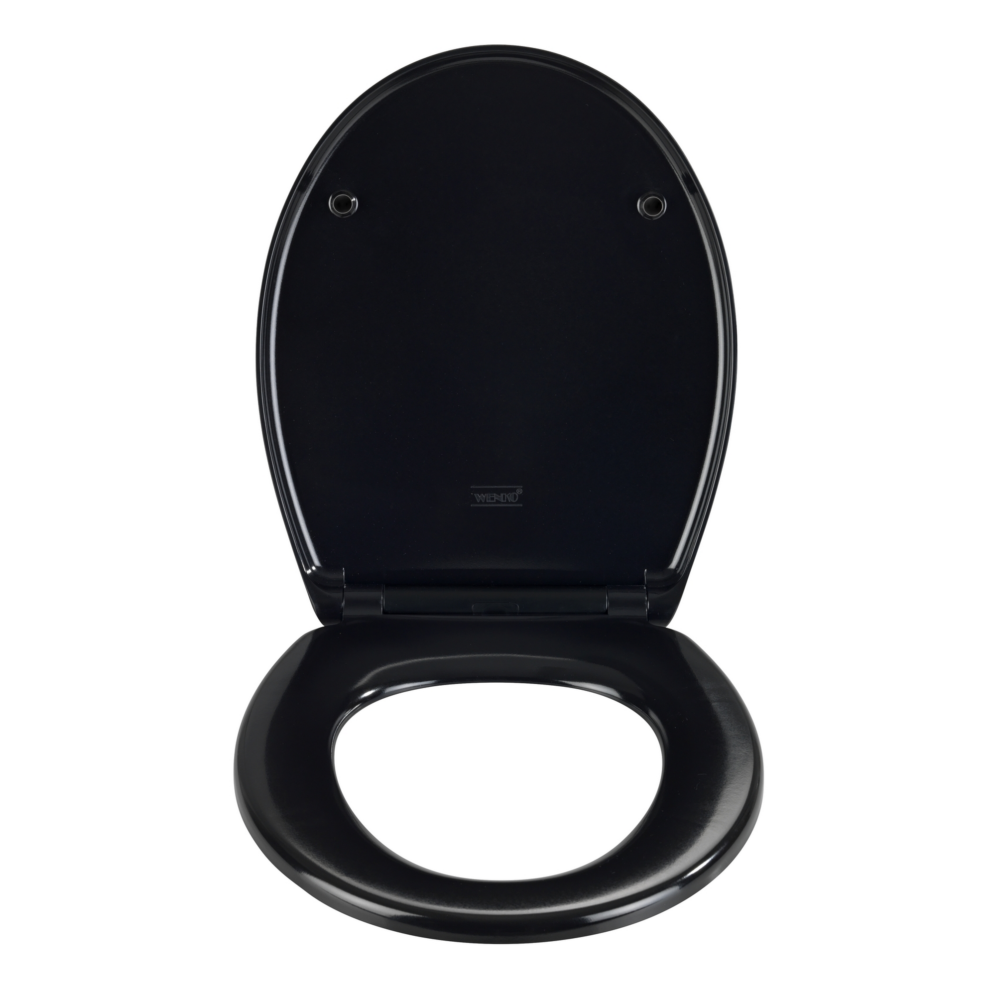 WC-Sitz 'Vorno' mit Absenkautomatik schwarz Duroplast