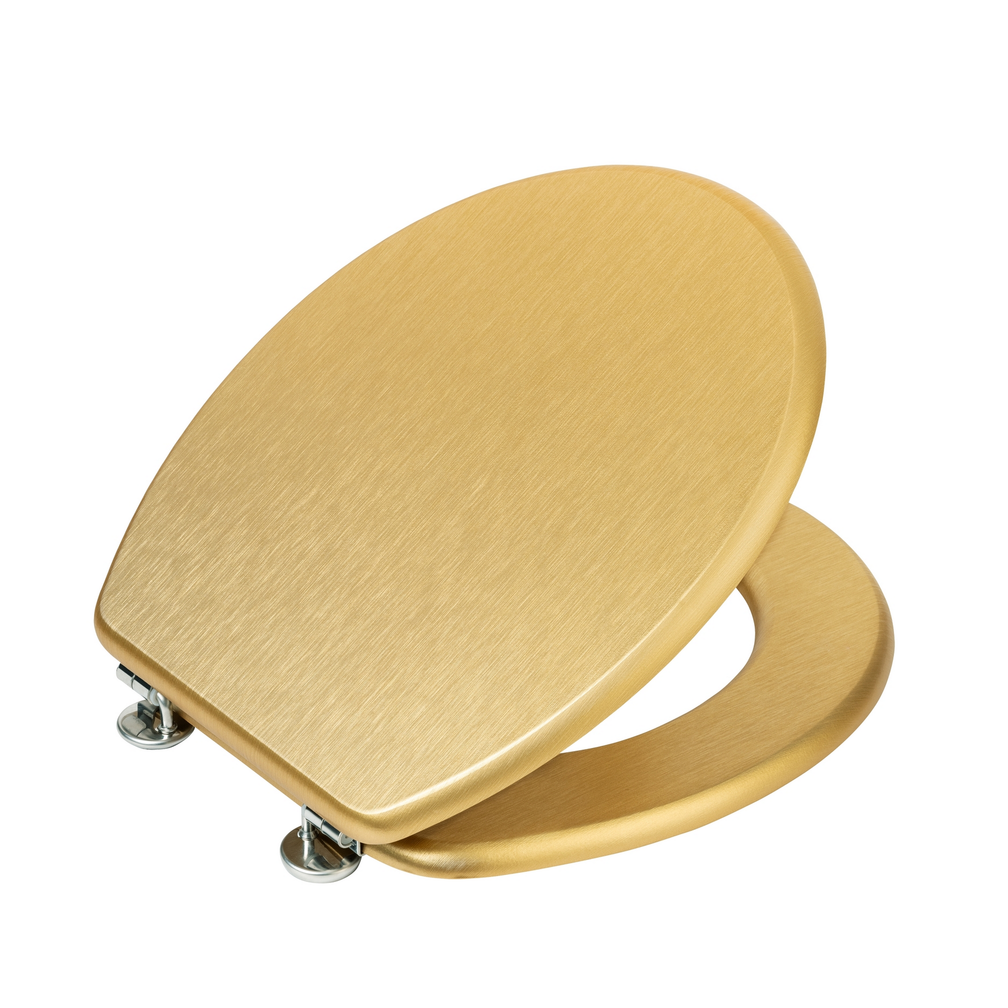 WC-Sitz 'Aldeno' goldfarben Holzkern