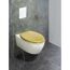 WC-Sitz 'Aldeno' goldfarben Holzkern