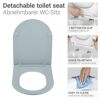 WC-Sitz 'Galati' mit Absenkautomatik blau Duroplast