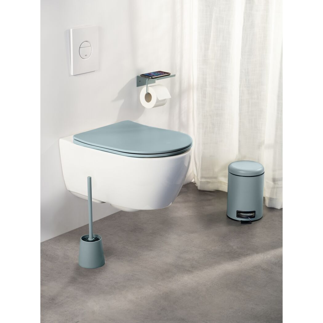 WC-Sitz 'Galati' mit Absenkautomatik blau Duroplast