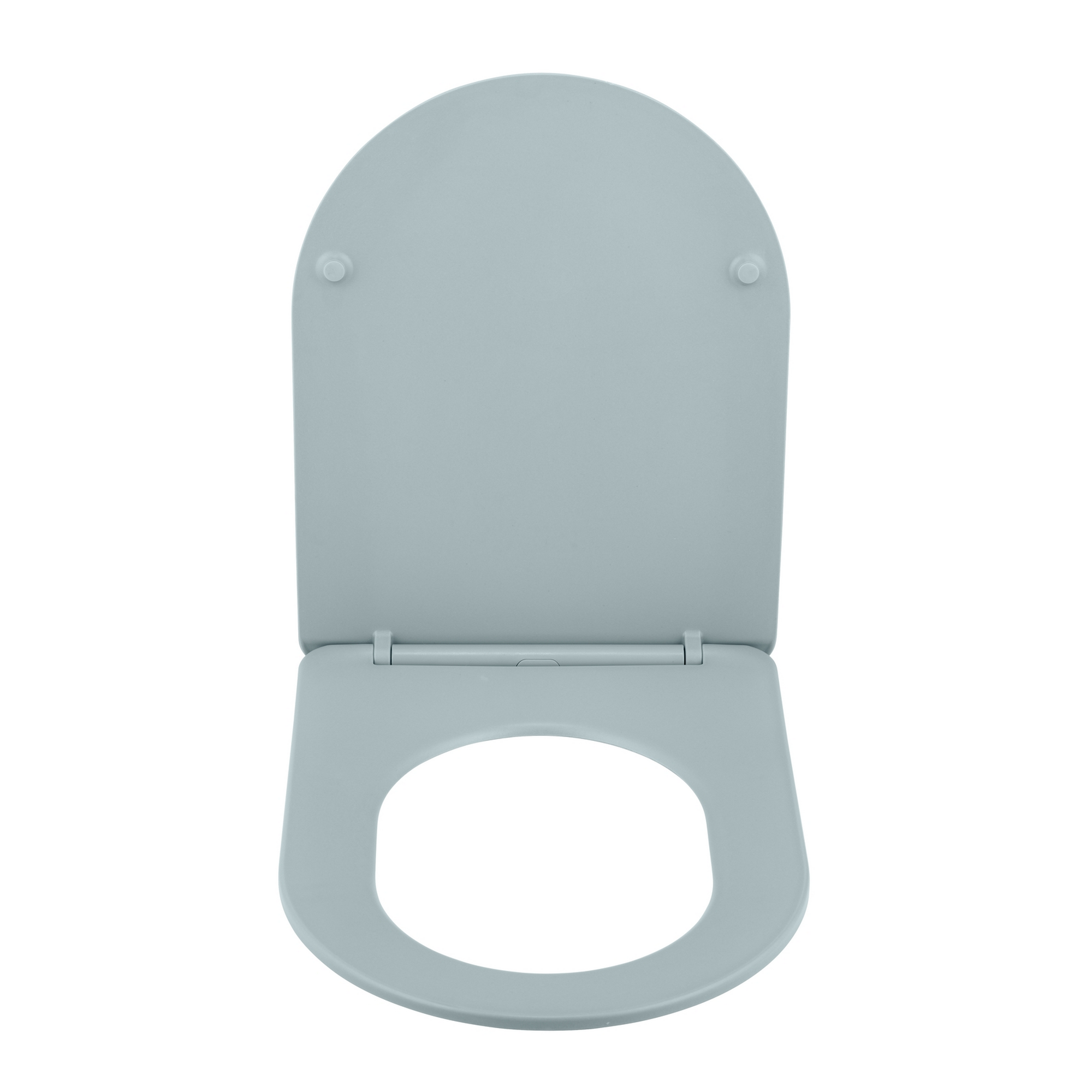 WC-Sitz 'Galati' mit Absenkautomatik blau Duroplast