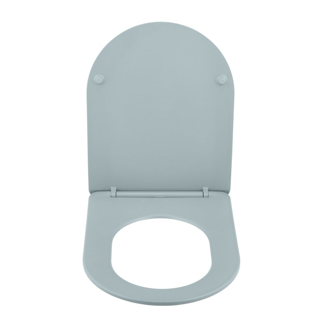 WC-Sitz 'Galati' mit Absenkautomatik blau Duroplast