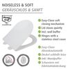 WC-Sitz 'Galati' mit Absenkautomatik weiß Duroplast