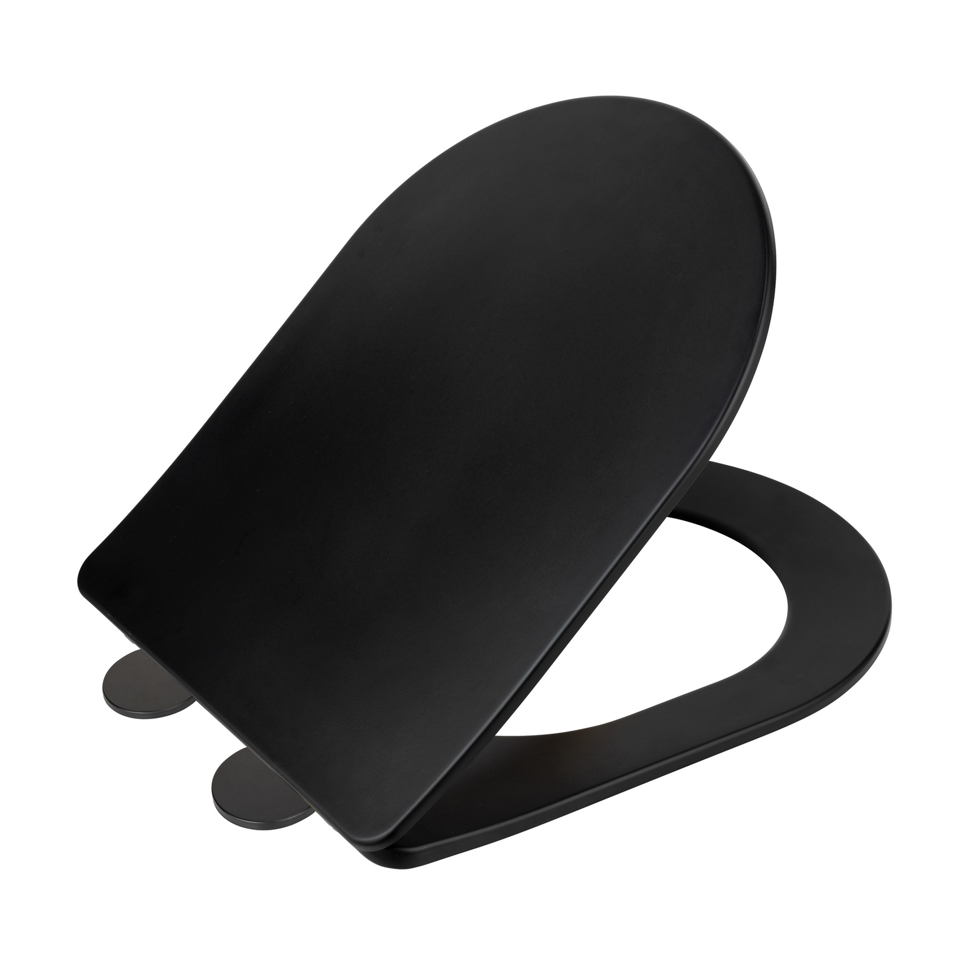 WC-Sitz 'Galati' mit Absenkautomatik schwarz Duroplast