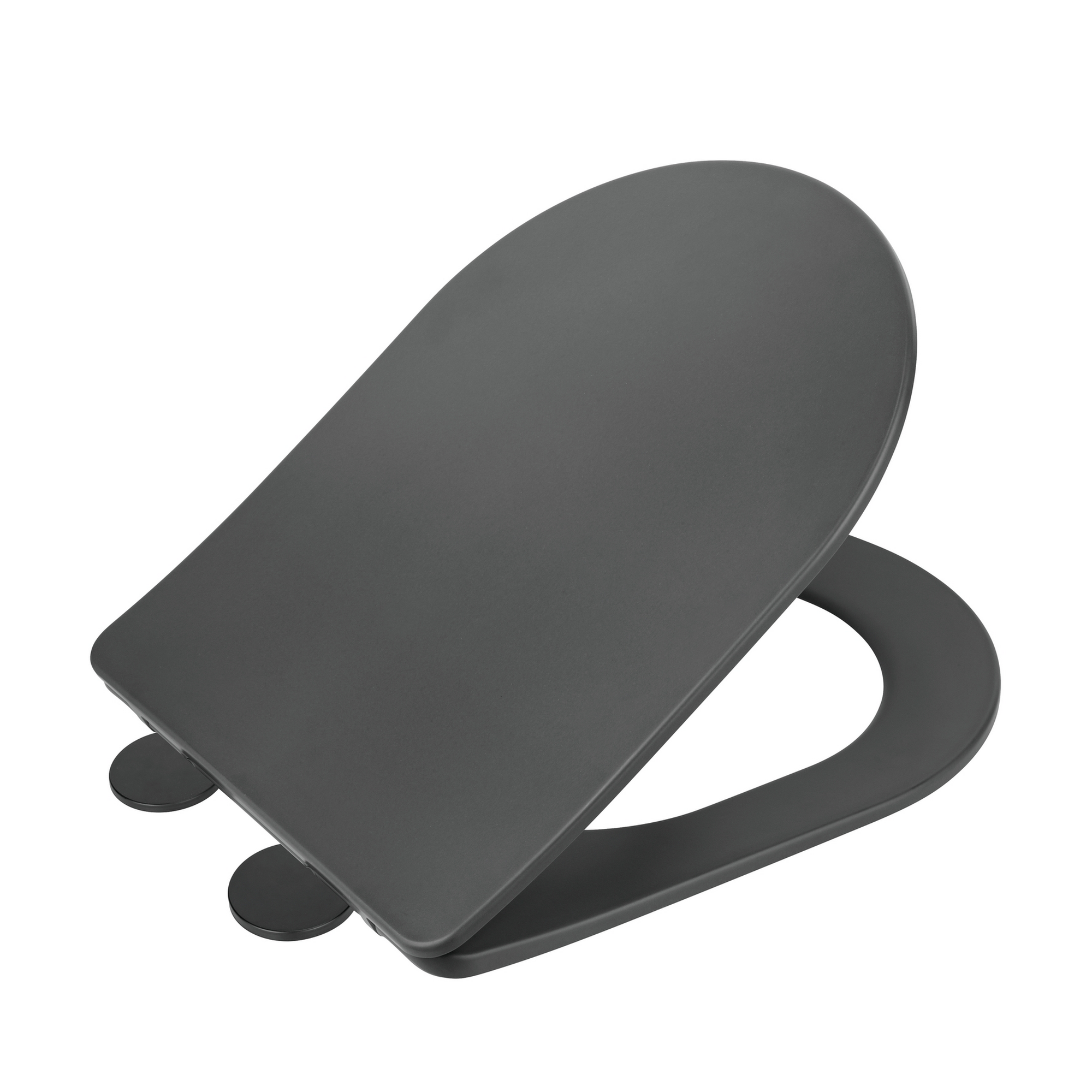 WC-Sitz 'Galati' mit Absenkautomatik anthrazit Duroplast