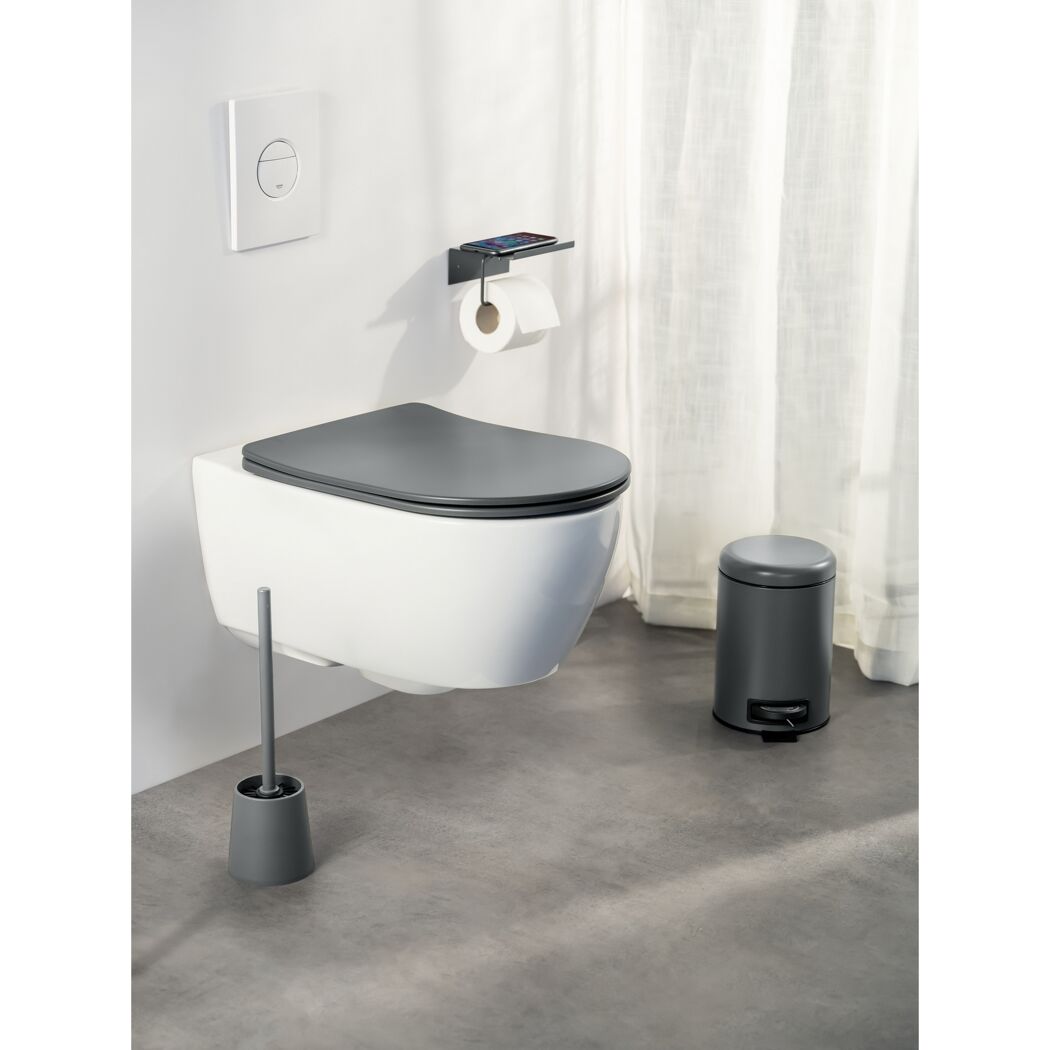 WC-Sitz 'Galati' mit Absenkautomatik anthrazit Duroplast
