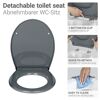 WC-Sitz 'Ostuni' mit Absenkautomatik grau Thermoplast
