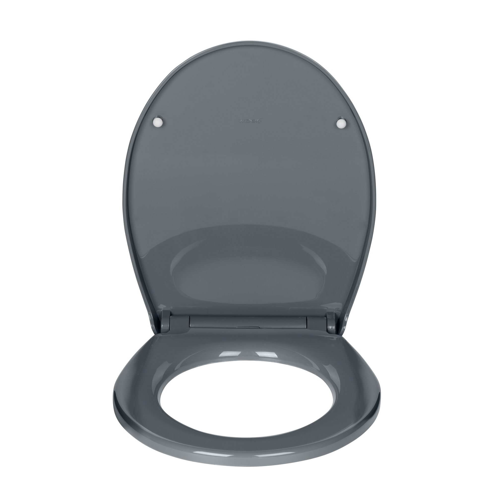 WC-Sitz 'Ostuni' mit Absenkautomatik grau Thermoplast