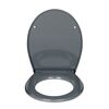 WC-Sitz 'Ostuni' mit Absenkautomatik grau Thermoplast