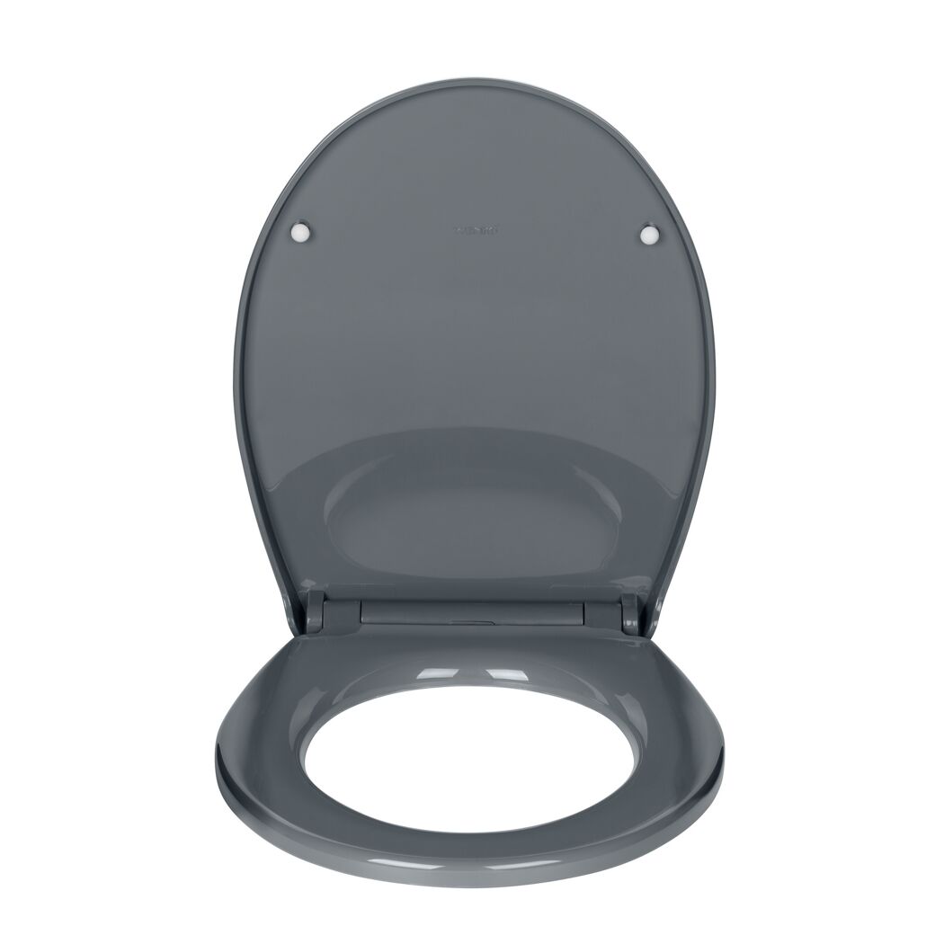WC-Sitz 'Ostuni' mit Absenkautomatik grau Thermoplast