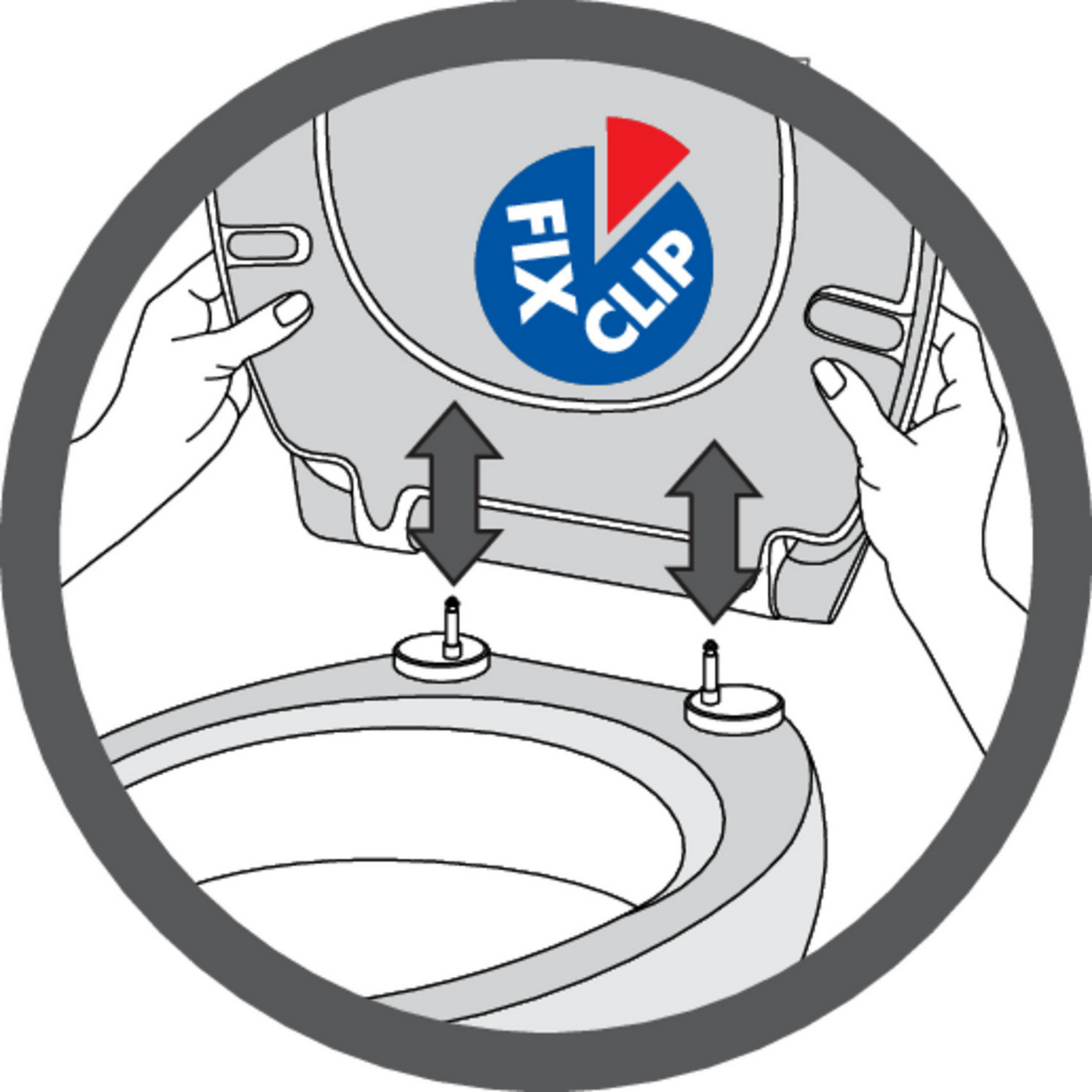 WC-Sitz 'Ostuni' mit Absenkautomatik grau Thermoplast