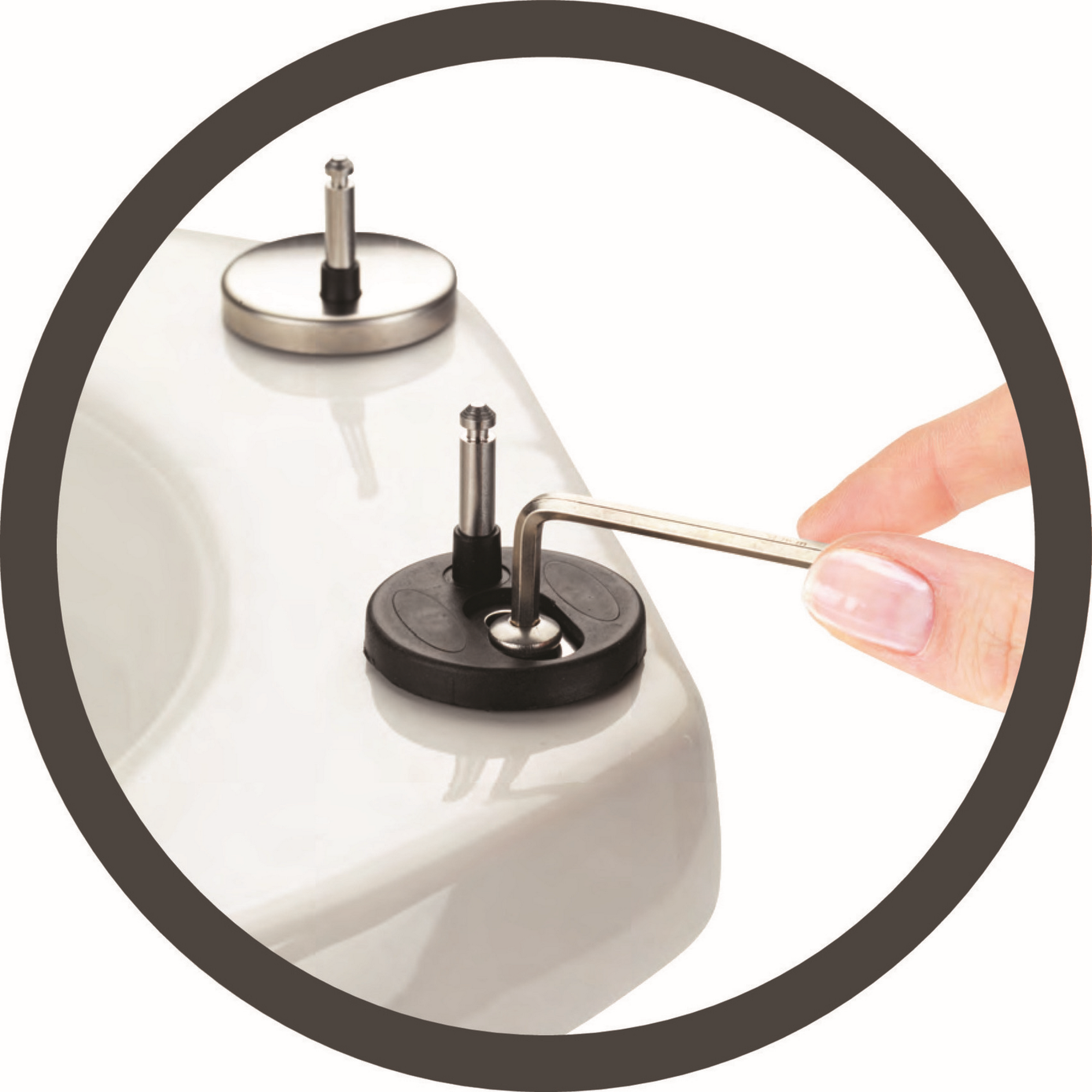 WC-Sitz 'Ostuni' mit Absenkautomatik grau Thermoplast