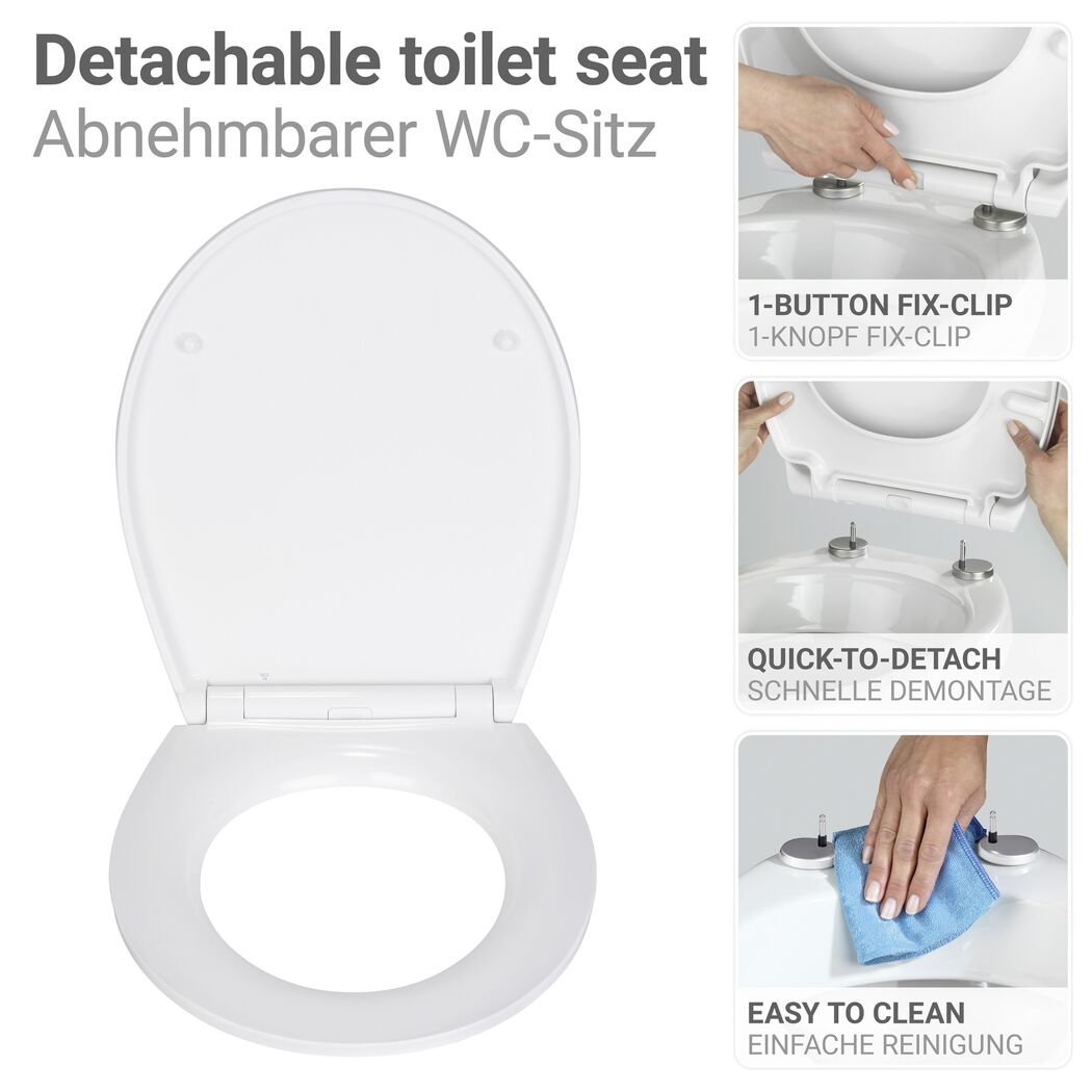 WC-Sitz 'Menin' mit Absenkautomatik mehrfarbig Duroplast