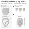 WC-Sitz 'Menin' mit Absenkautomatik mehrfarbig Duroplast