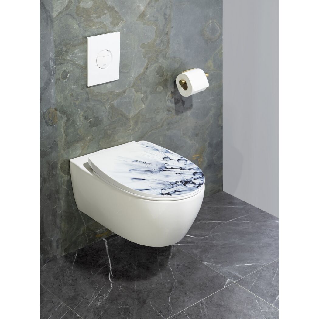 WC-Sitz 'Sereno' mit Absenkautomatik mehrfarbig Thermoplast
